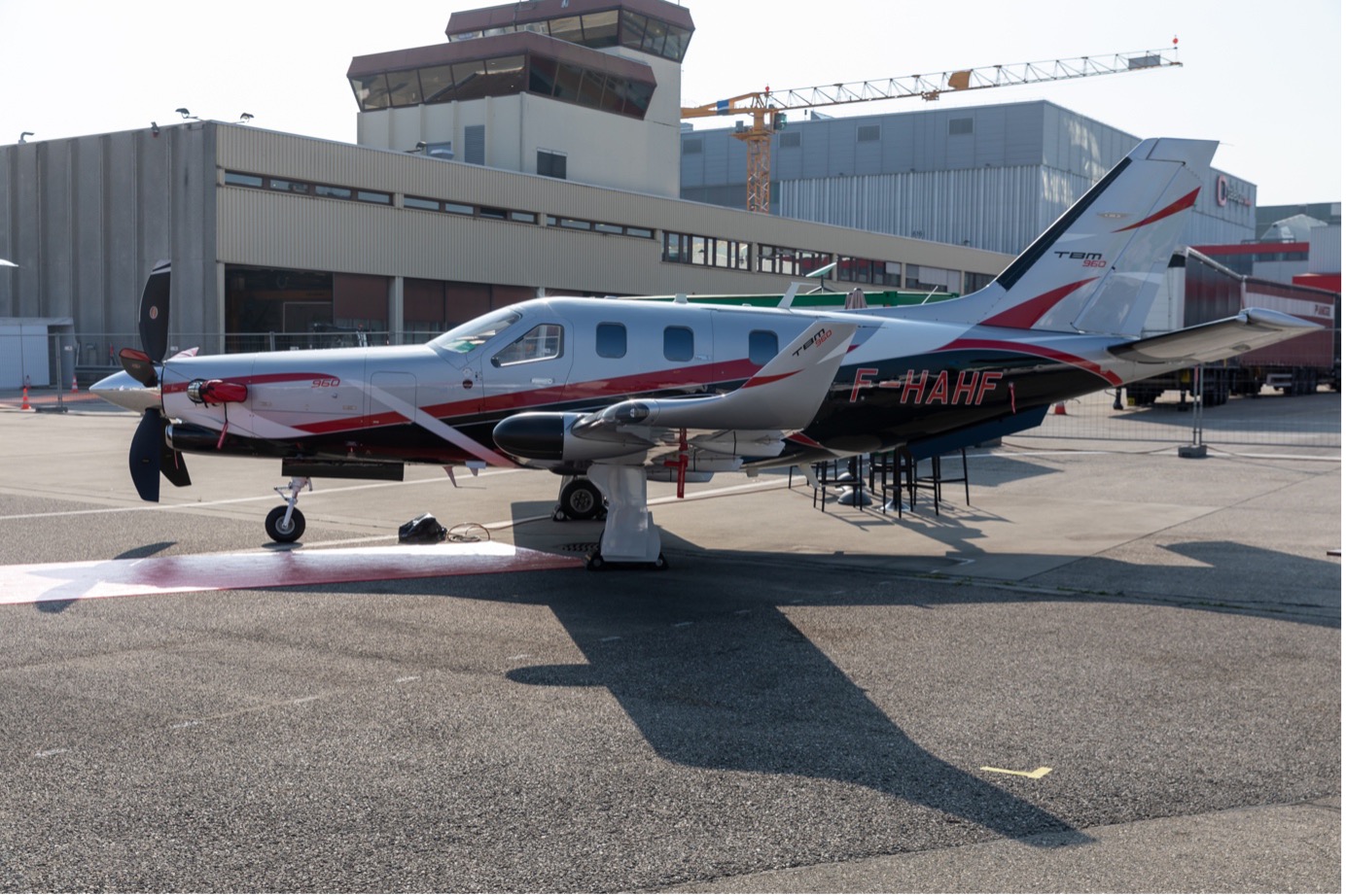 Daher TBM 960 at EBACE 2023 at Palexpo, Le Grand-Saconnex