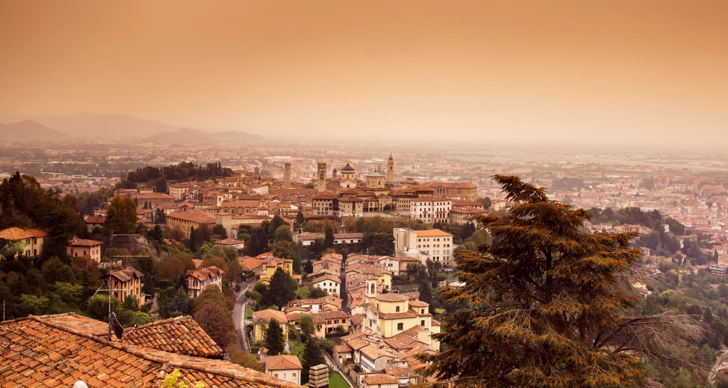 Bergamo city view