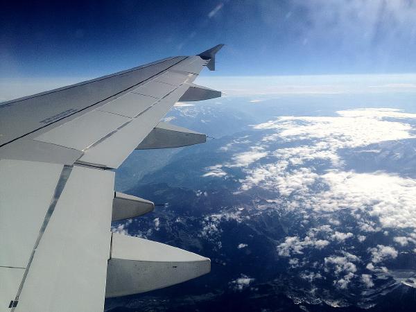 View from the commercial airliners window