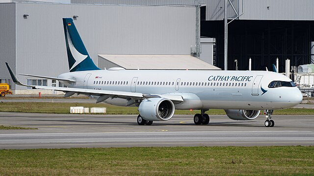 Cathay Pacific Airbus A321.