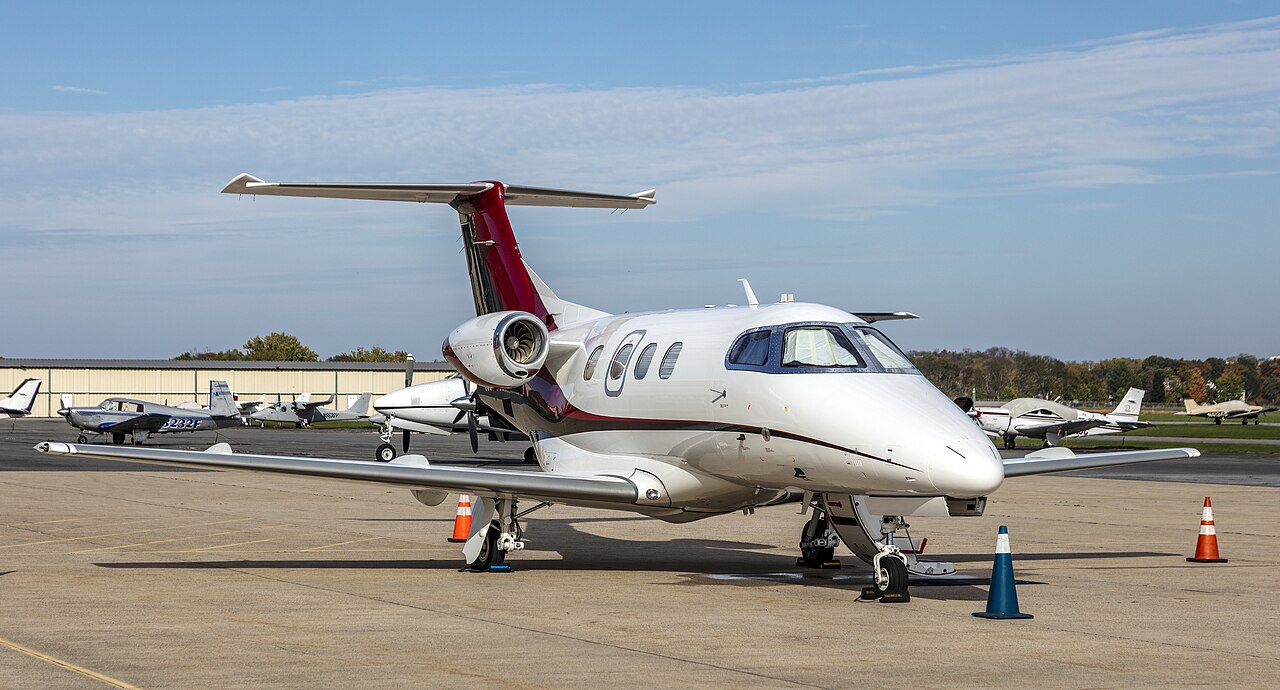 Embraer Phenom 100 N326N at Frederick Municipal Airport, Maryland, USA.