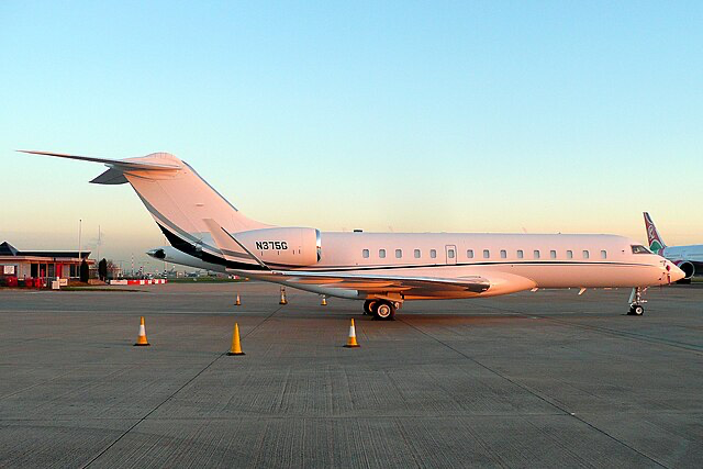 Bombardier Global Express XRS at London Heathrow Airport.