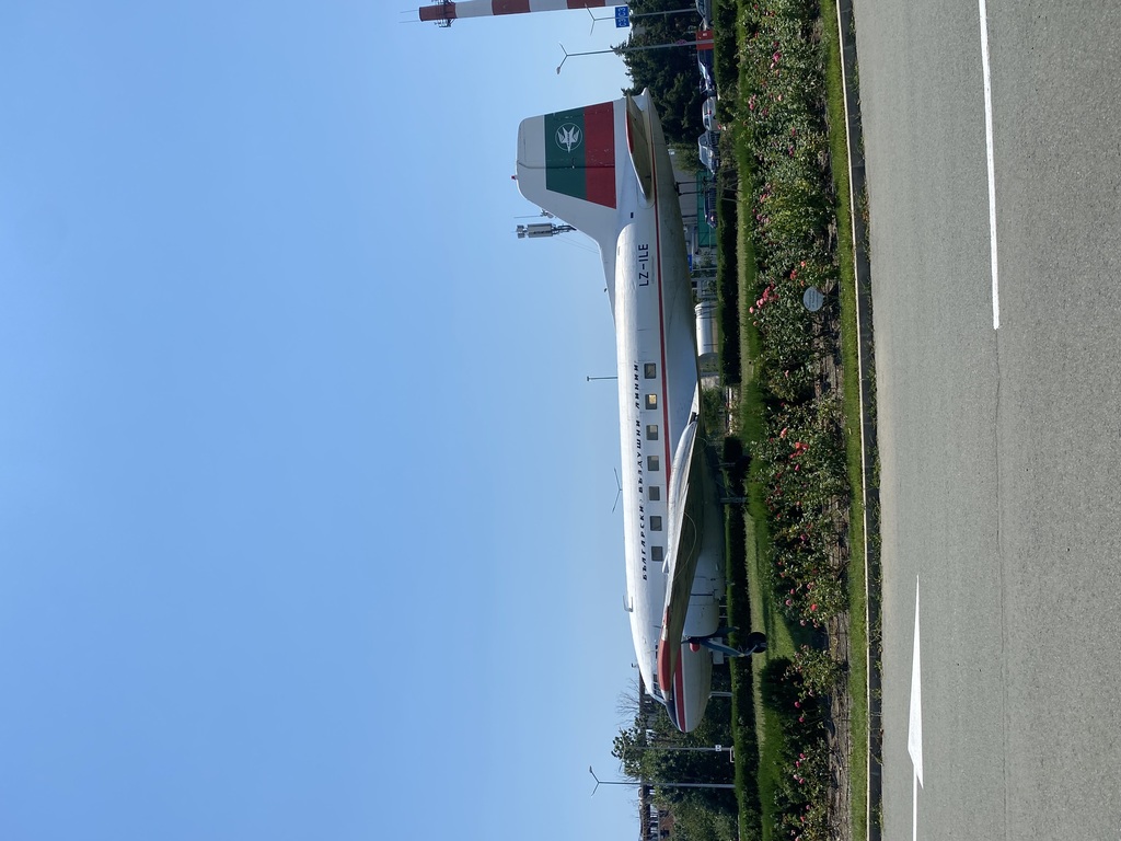 Ilyushin Il-12 on a grass