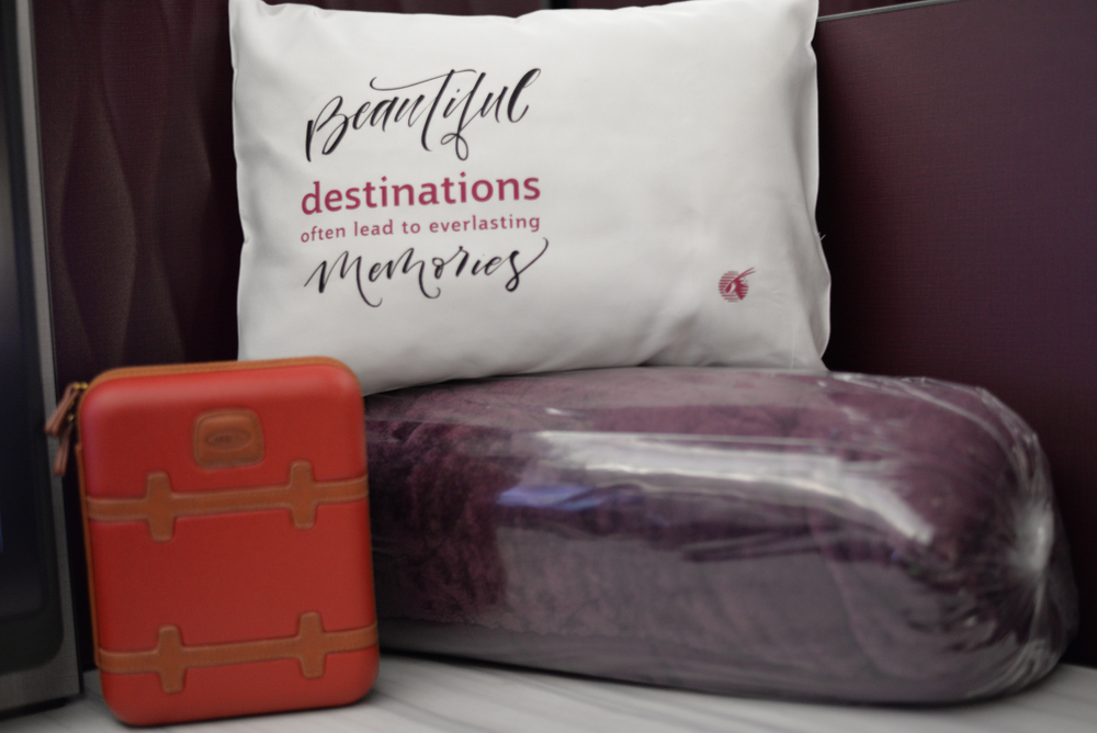 Qsuite Business Class Seat on Qatar Airways at Hamad International Airport