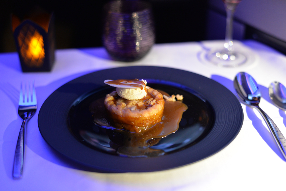 Sticky Toffee Pudding, Qatar Airways Business Class