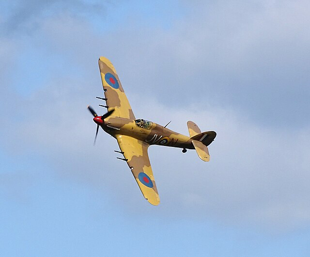 Hawker Hurricane Mk IV KZ321 OO-HUR at Antwerp International Airport.