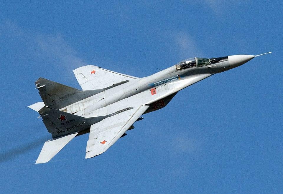 MiG-29 zooming through the skies