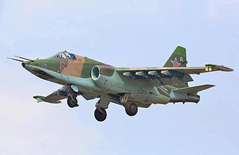 Sukhoi Su-25 preparing to land