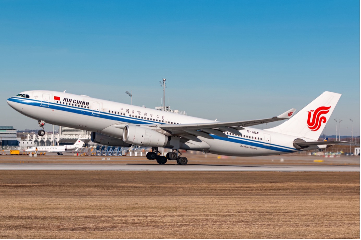 Air China plane taking off