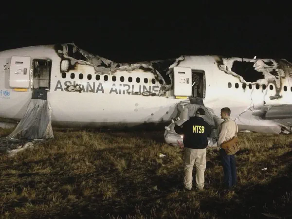 NTSB investigators conduct first site assessment of Asiana Airlines Flight 214 in San Francisco